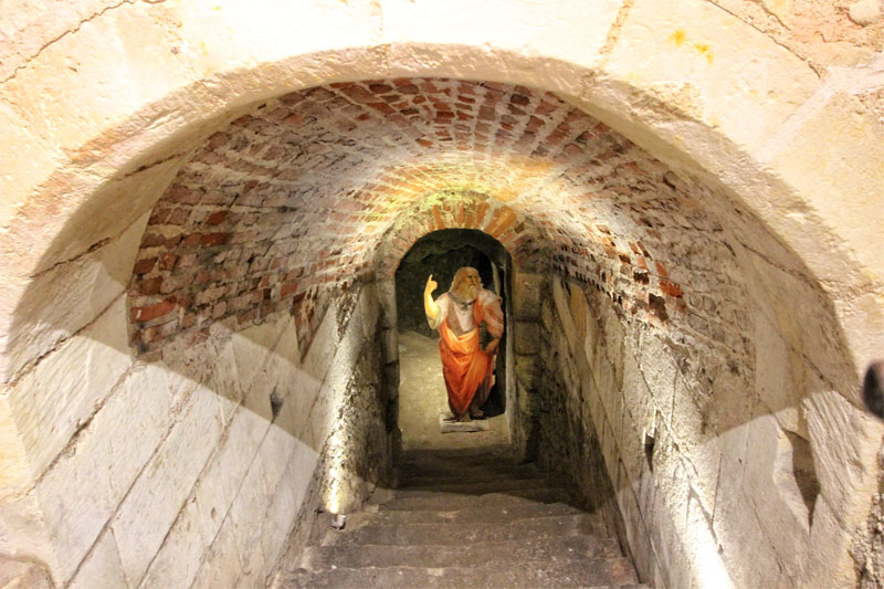 Túnel que va del Chateau du Clos Luce al Chateau de Amboise