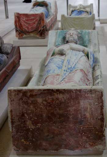 Efigie de piedra de Ricardo Corazón de León en la Abadía de Fontevraud, Valle del Loira