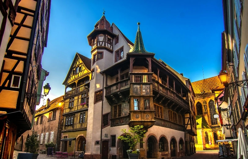 Maison Pfister en Colmar una mezcla de arquitectura gótica y renacentista