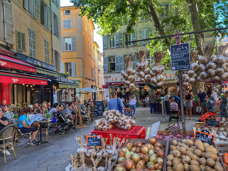 Mercado en Place Richelme, Aix-en-Provence