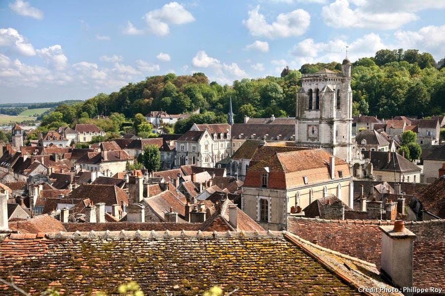 Los tejados de Tonnerre, en Borgoña 