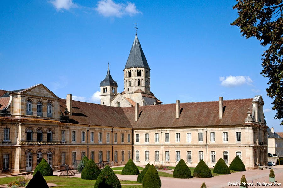 La antigua abadía de Cluny, en Borgoña 