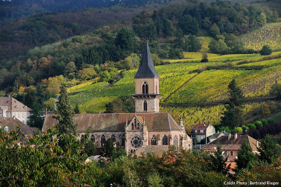 El pueblo de Ribeauvillé, en Alsacia 