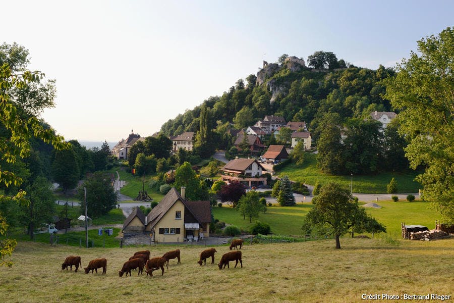 El pueblo de Ferrette, en Alsacia. 