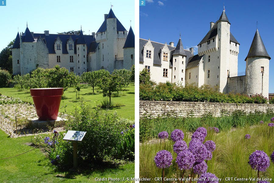Los jardines medievales del castillo de Rivau 
