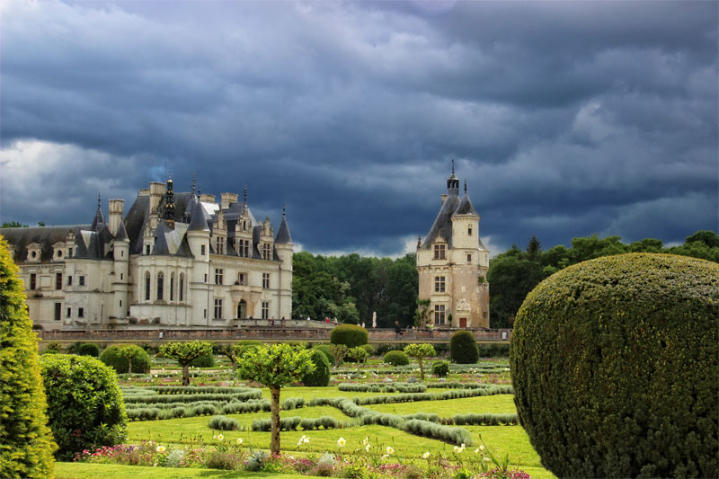 Los magníficos jardines del castillo de Chenonceau, Valle del Loira