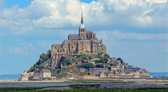 Ondulado, tambaleante y maravilloso Mont Saint-Michel