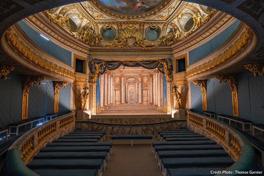 El teatro privado de María Antonieta en el Palacio de Versalles en Yvelines 
