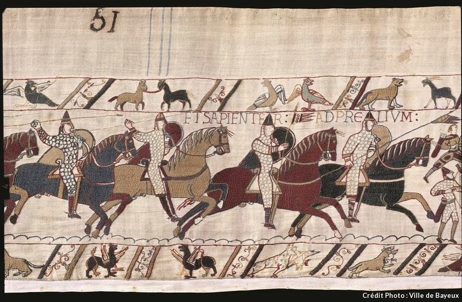 Detalle del tapiz de Bayeux