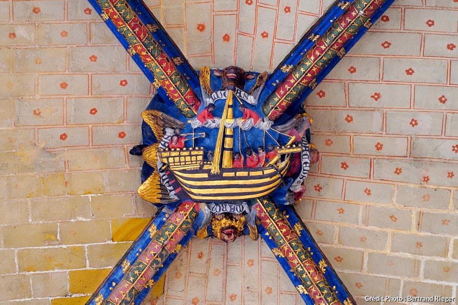 Clave del crucero de la catedral Sainte-Marie de Bayona (Aquitania)