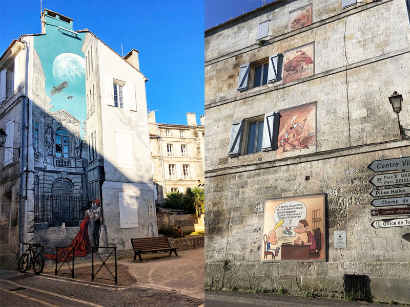 Fantásticos murales en Angouleme, capital del arte callejero de Francia