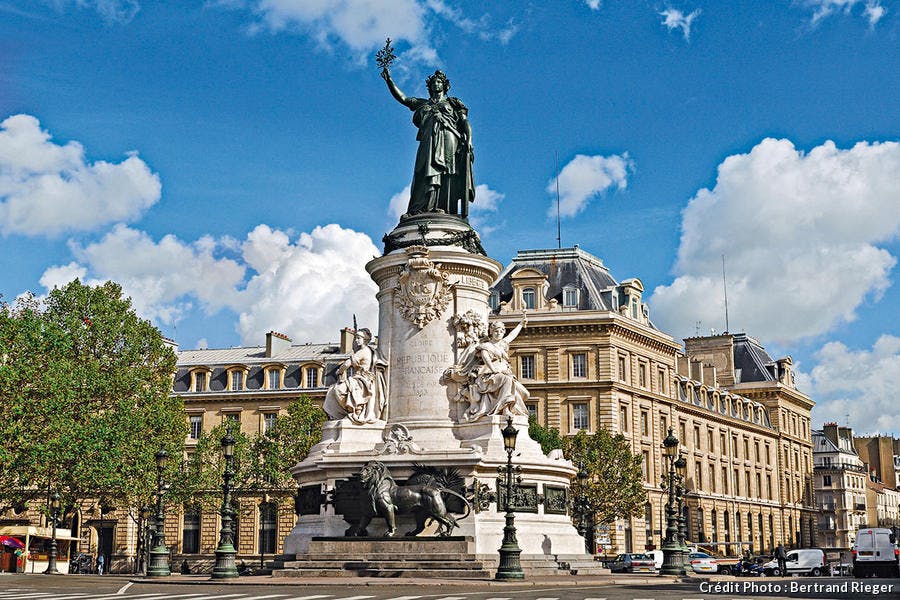 Marianne en bronce de la Place de la République