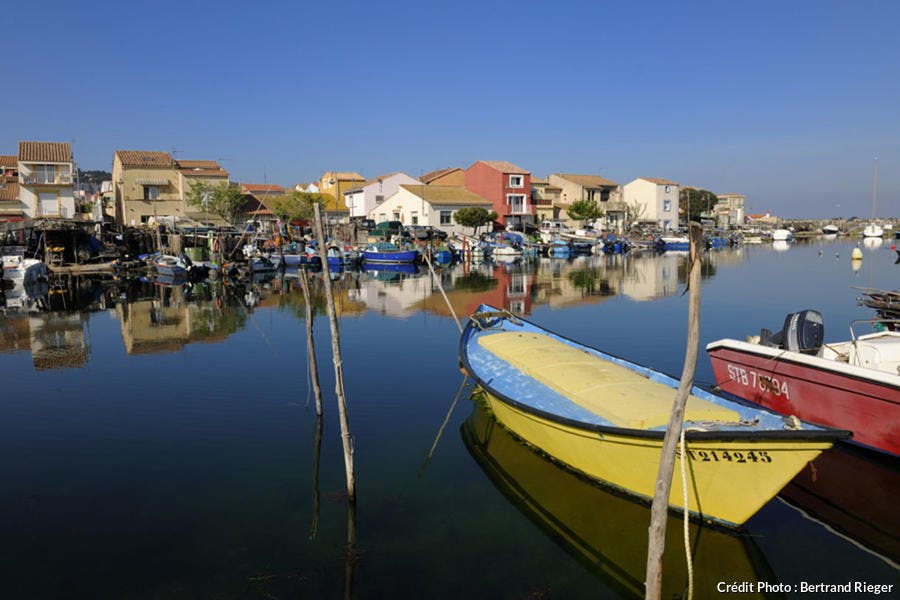 Barcos de pesca en el barrio de Pointe Courte de Sète 