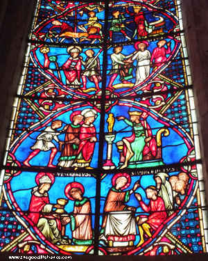 vidrio de la catedral de burgueses