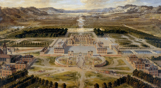 pintura del castillo de versalles