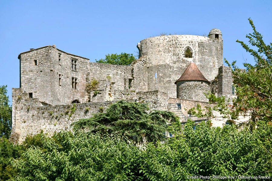 El castillo medieval de Langoiran en Gironda