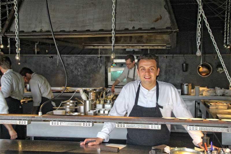 Alexandre Gauthier, chef estrella de su restaurante La Grenouillere, Montreuil-sur-Mer