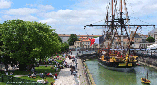 La navegación de Hermione desde La Rochelle 2015