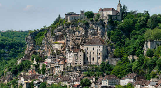 Rocamadour en la región del Lot de Francia