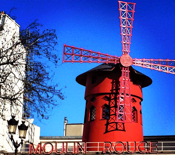 Moulin Rouge cabaret in paris
