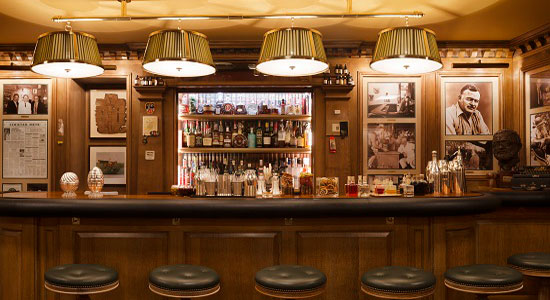 The bar at Bar Hemingway, Ritz Hotel Paris
