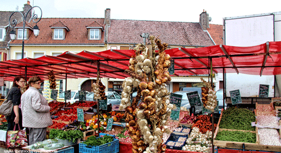 El mercado de los sábados Montreuil-sur-Mer