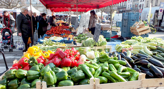El mercado de St Omer Francia