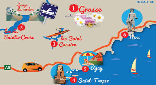 places to go in southern france